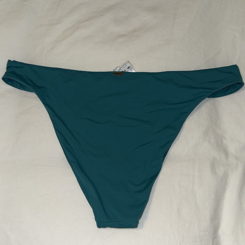 NWT O'Neill Saltwater Solids JADE Ring High Leg Bikini Bottom sz L - Picture 3 of 3